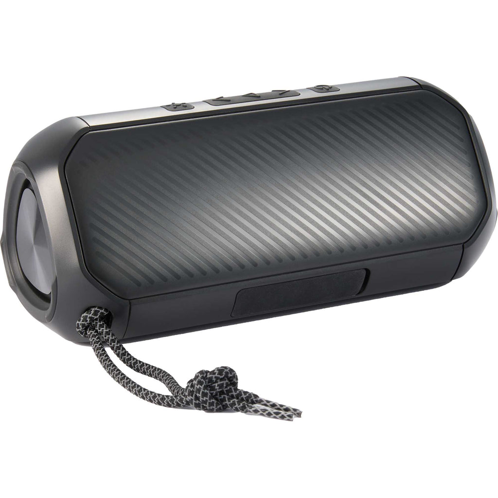 Beat Block Party Speaker with LED Lights, 20W Full Color - Black - Back