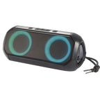 Beat Block Party Speaker with LED Lights, 20W Full Color - Black - Left Angle Light 2