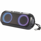 Beat Block Party Speaker with LED Lights, 20W Full Color - Black - Left Angle Light 4