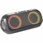 Beat Block Party Speaker with LED Lights, 20W Full Color - Black - Right Angle Light 3