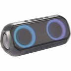 Beat Block Party Speaker with LED Lights, 20W Full Color - Black - Right Angle Light