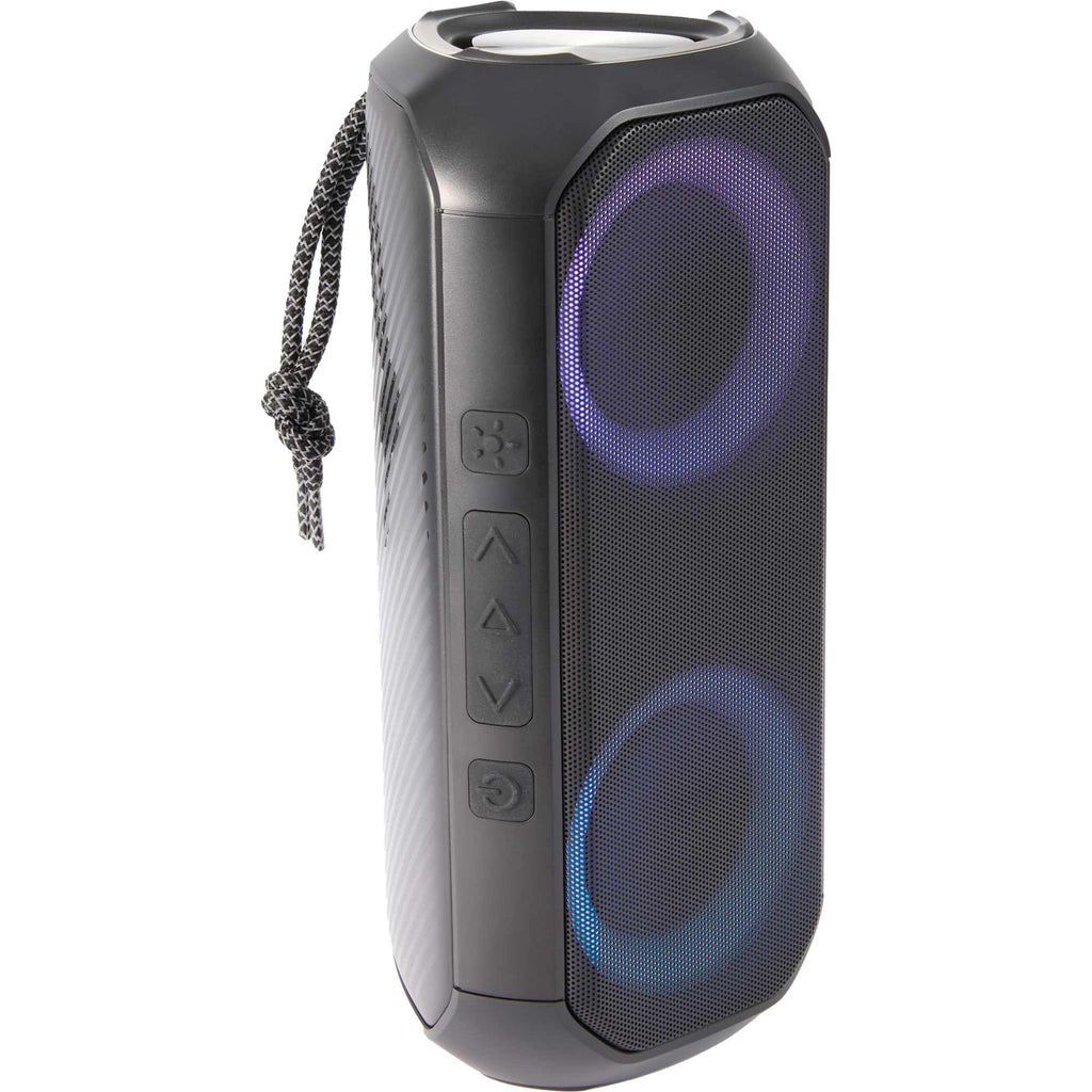 Beat Block Party Speaker with LED Lights, 20W Full Color - Black - Stand 2