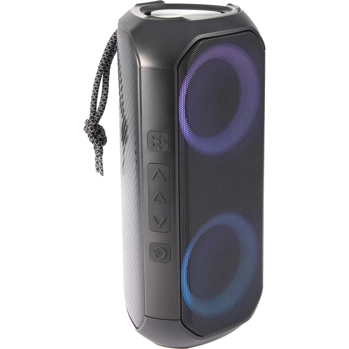 Beat Block Party Speaker with LED Lights, 20W Full Color - Black - Stand 2