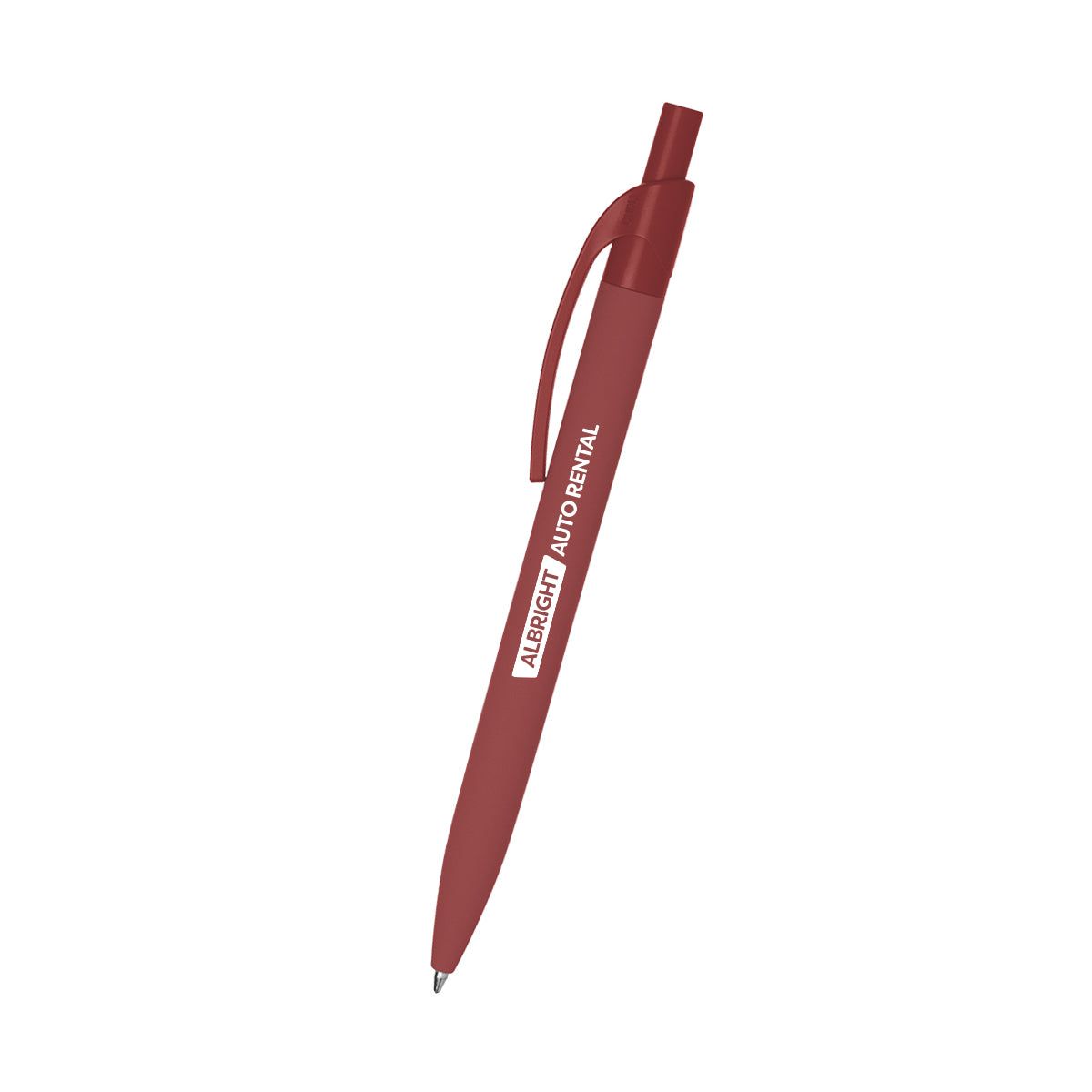 Beckett Pen in Recycled Aluminum - Burgundy - Silk Screen