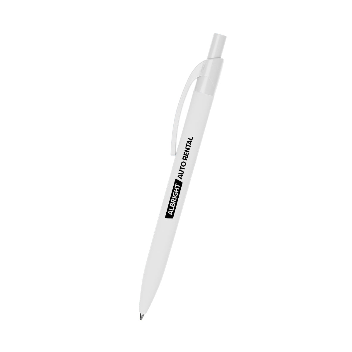 Beckett Pen in Recycled Aluminum - White - Silk Screen