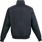 Belford Fleece Lined Bomber Jacket in Recycled Nylon, Unisex Embroidery - Black - Back