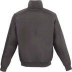 Belford Fleece Lined Bomber Jacket in Recycled Nylon, Unisex Embroidery - Grey Storm - Back