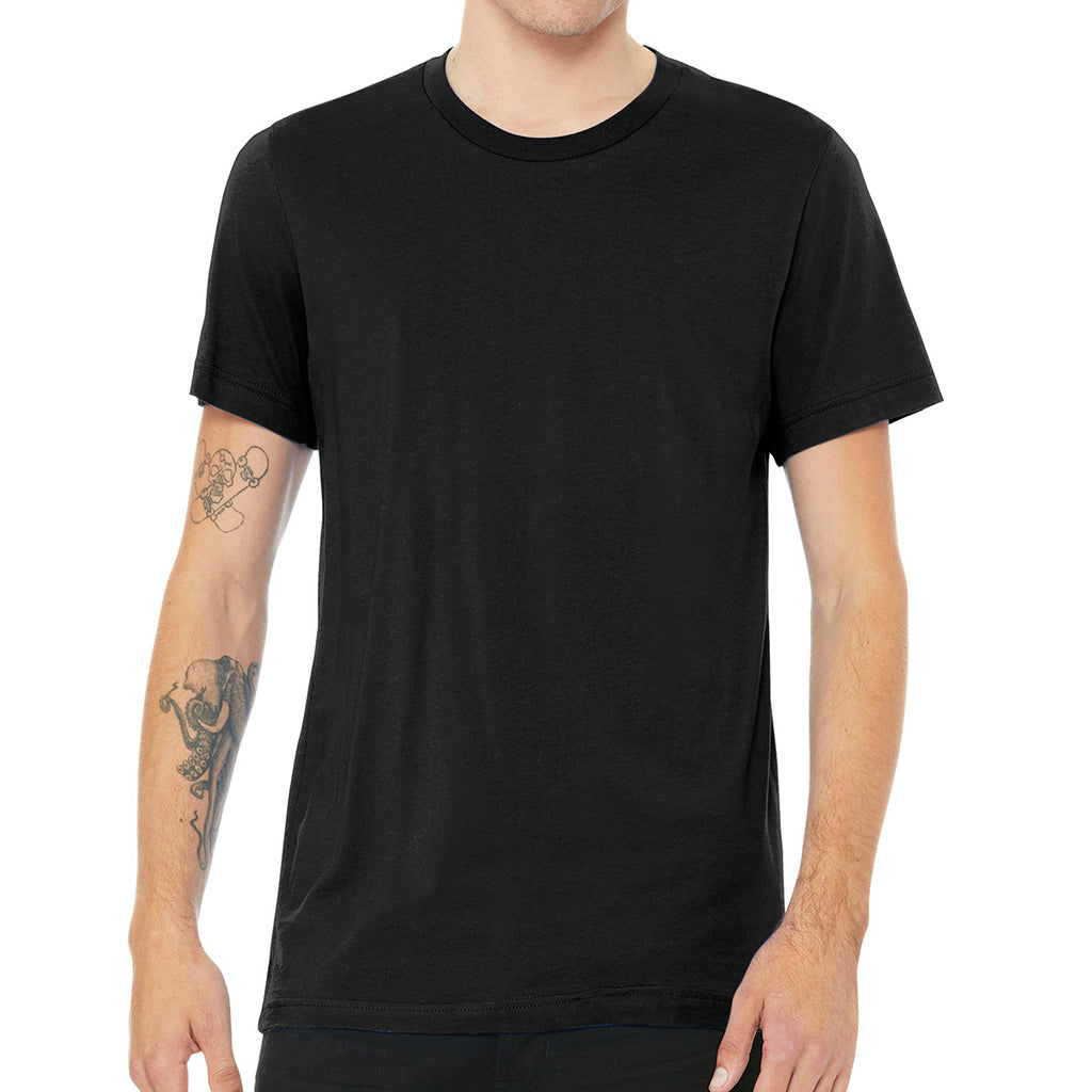 Bella+Canvas Jersey Tee, Unisex Short Sleeve - Black