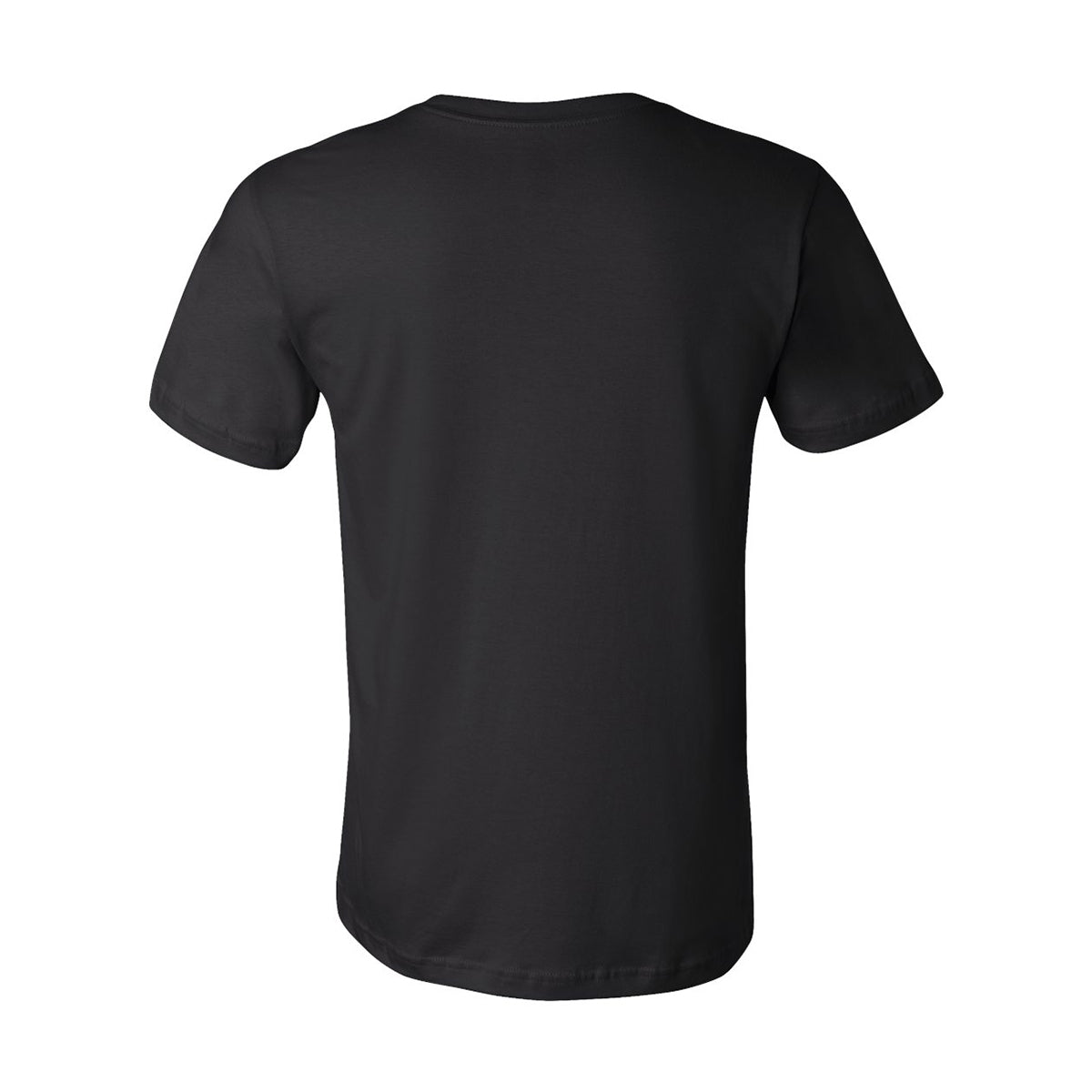 Bella+Canvas Jersey Tee, Unisex Short Sleeve - Black - Back
