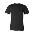 Bella+Canvas Jersey Tee, Unisex Short Sleeve - Black - Front