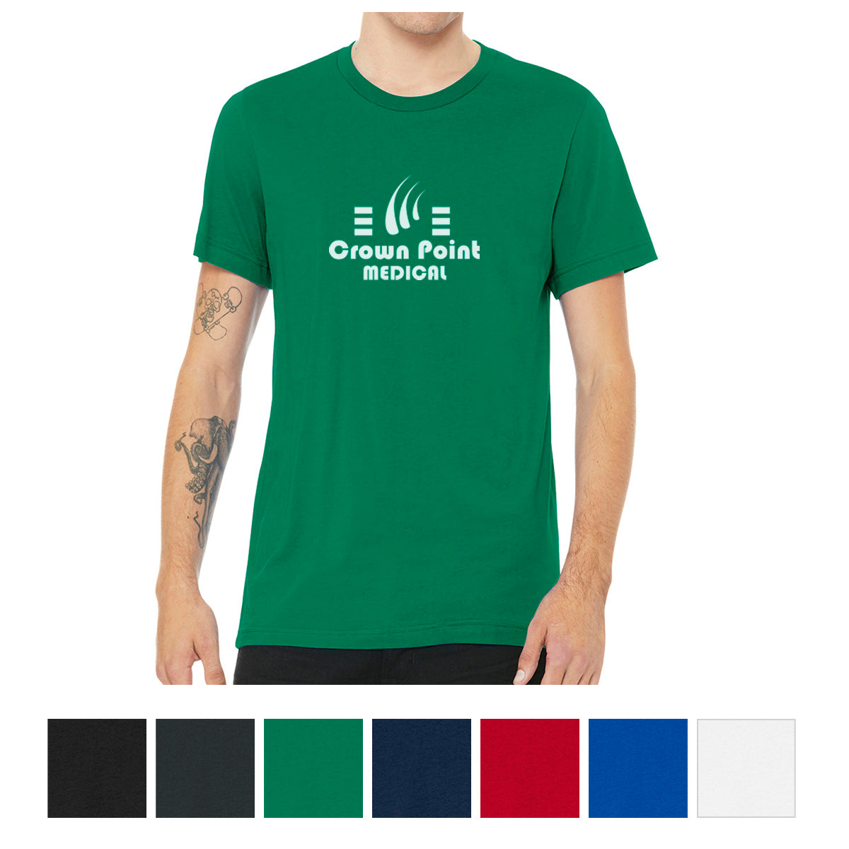 Bella+Canvas Jersey Tee, Unisex Short Sleeve - Black