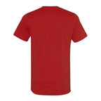 Bella+Canvas Jersey Tee, Unisex Short Sleeve - Red - Back