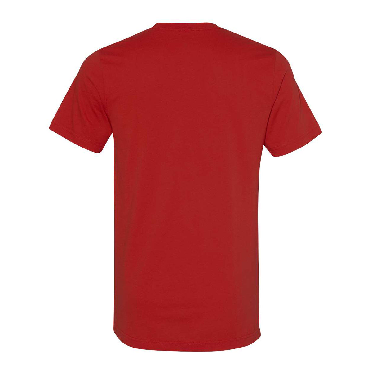 Bella+Canvas Jersey Tee, Unisex Short Sleeve - Red - Back