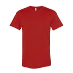 Bella+Canvas Jersey Tee, Unisex Short Sleeve - Red - Front