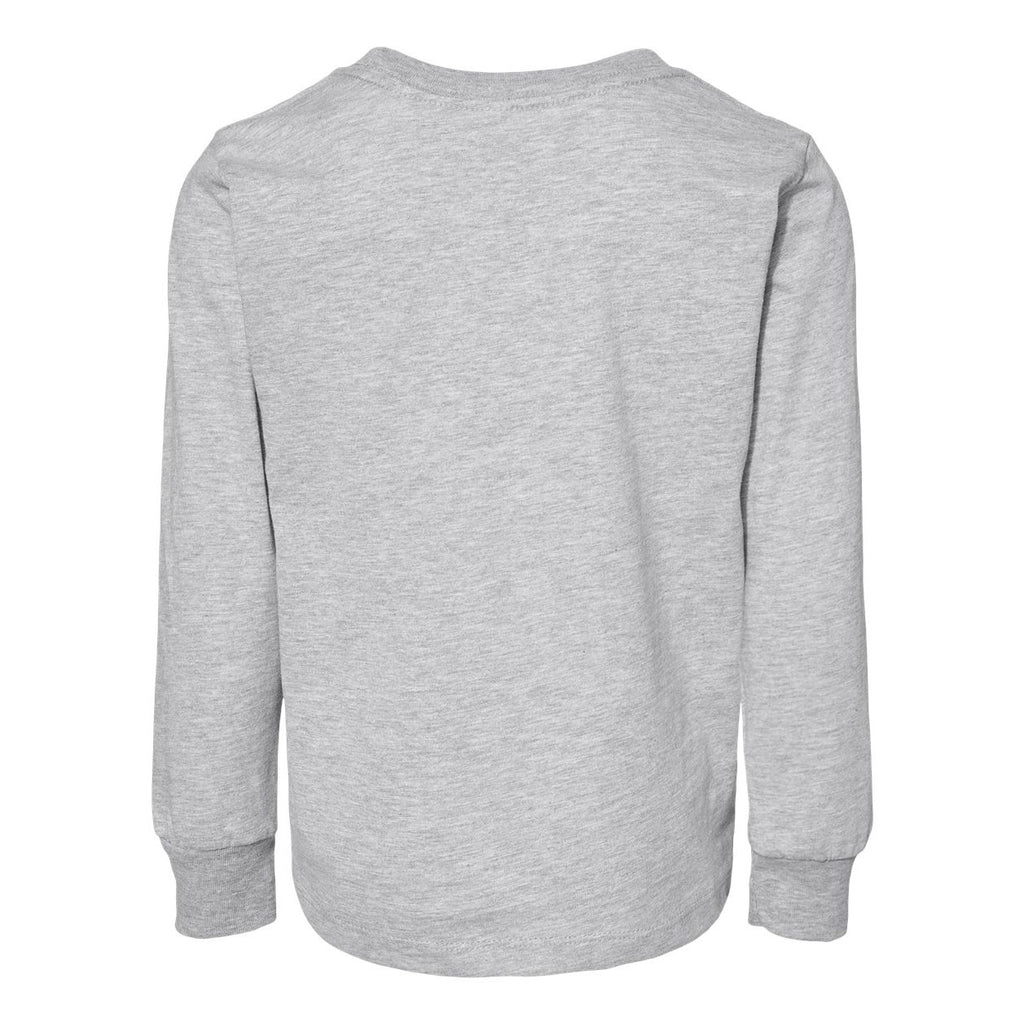 BELLA + CANVAS Toddler Jersey Long Sleeve Tee - Athletic Heather - Back