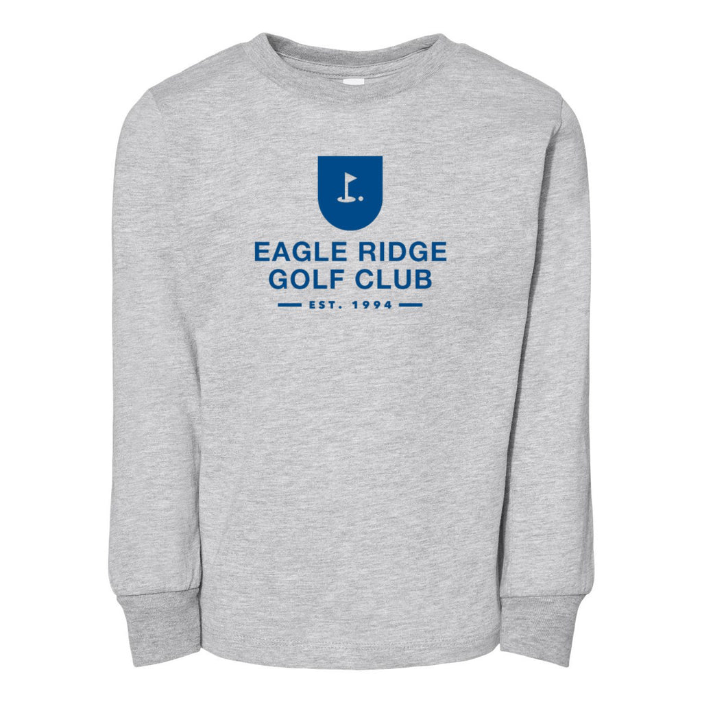 BELLA + CANVAS Toddler Jersey Long Sleeve Tee - Athletic Heather - Front