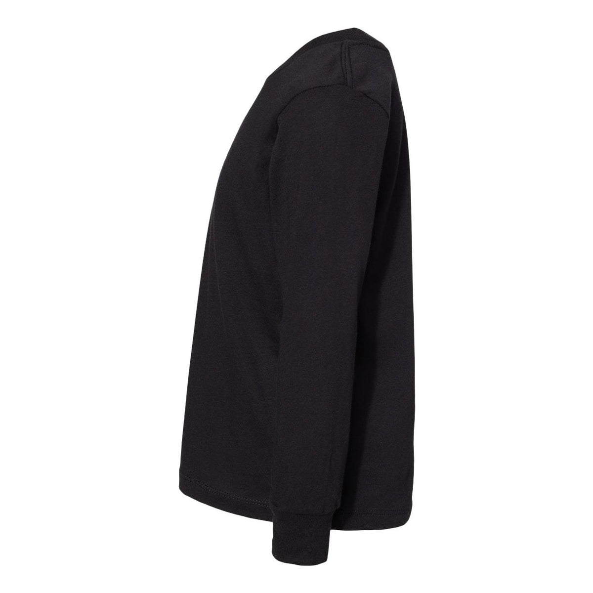 BELLA + CANVAS Toddler Jersey Long Sleeve Tee - Black - Direct Side