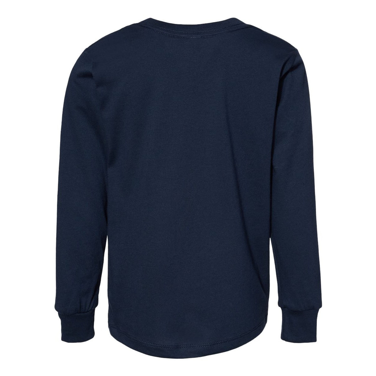 BELLA + CANVAS Toddler Jersey Long Sleeve Tee - Navy - Back