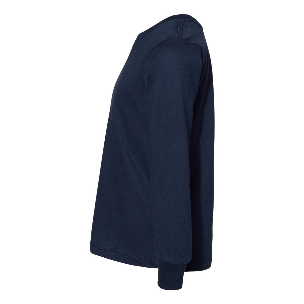BELLA + CANVAS Toddler Jersey Long Sleeve Tee - Navy - Direct Side