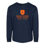 BELLA + CANVAS Toddler Jersey Long Sleeve Tee - Navy - Front
