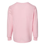 BELLA + CANVAS Toddler Jersey Long Sleeve Tee - Pink - Back
