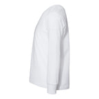 BELLA + CANVAS Toddler Jersey Long Sleeve Tee - White - Direct Side