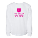 BELLA + CANVAS Toddler Jersey Long Sleeve Tee - White - Front