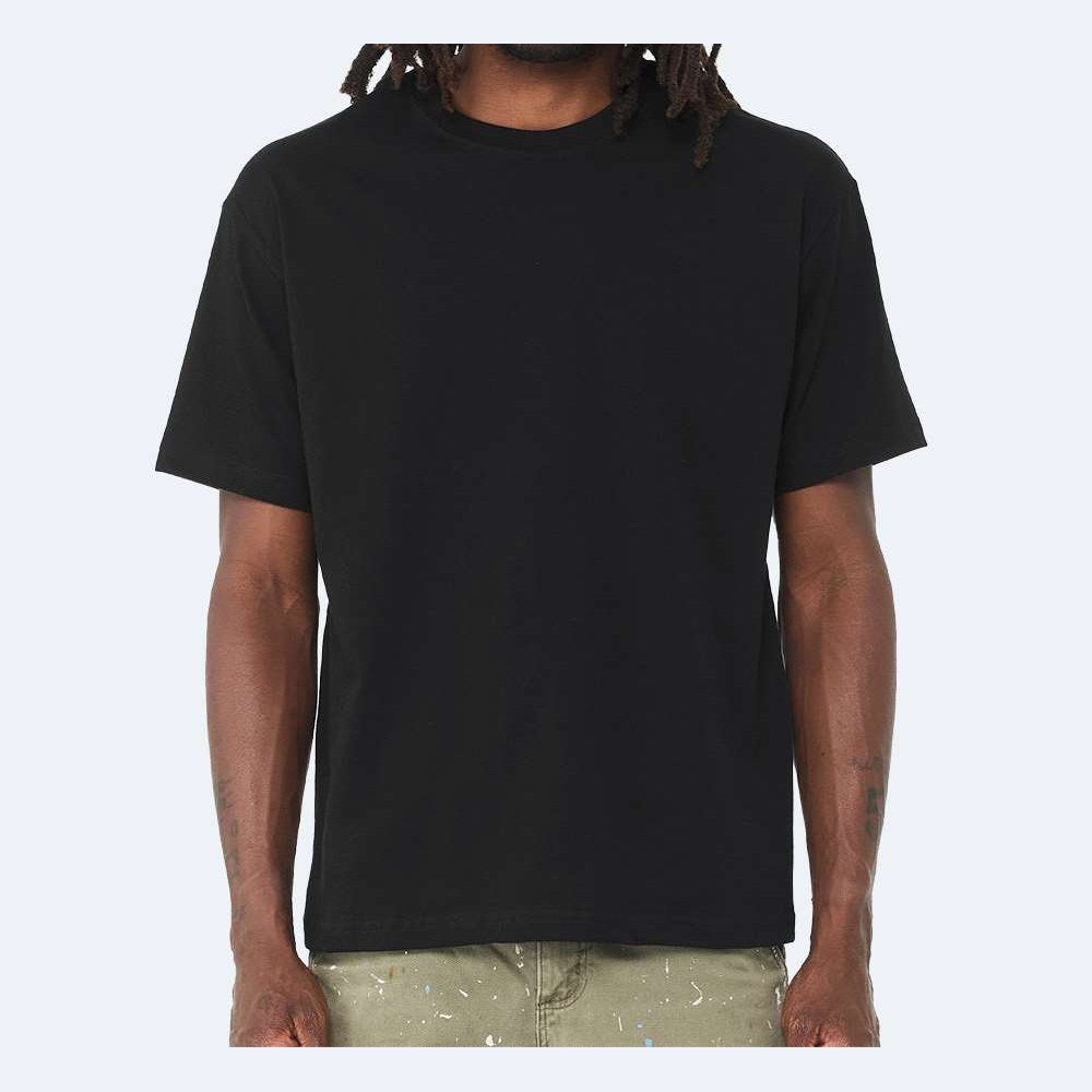 BELLA + CANVAS Unisex 6 oz. Heavyweight Tee - Black - On Model Front