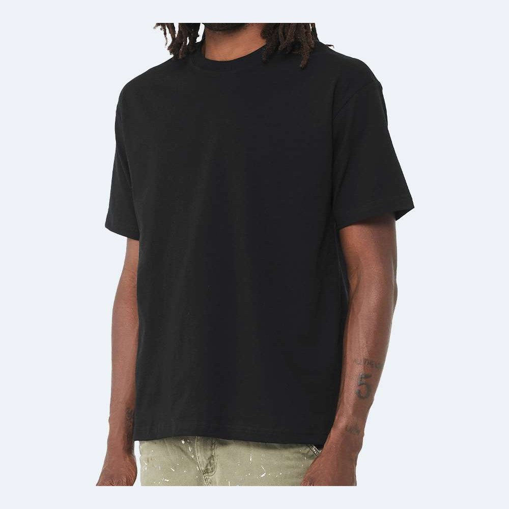 BELLA + CANVAS Unisex 6 oz. Heavyweight Tee - Black - On Model Side