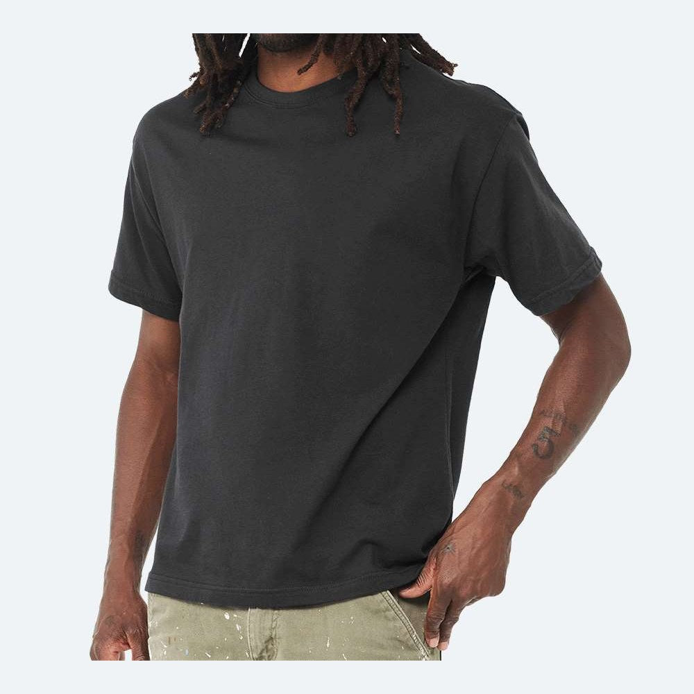 BELLA + CANVAS Unisex 6 oz. Heavyweight Tee - Dark Grey - On Model Side