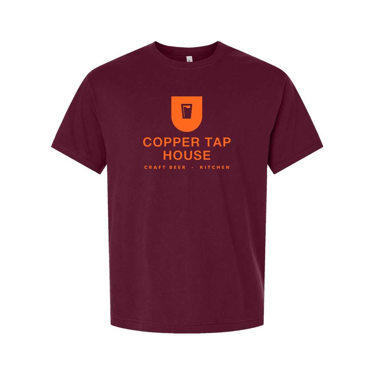 BELLA + CANVAS Unisex 6 oz. Heavyweight Tee - Maroon - Front
