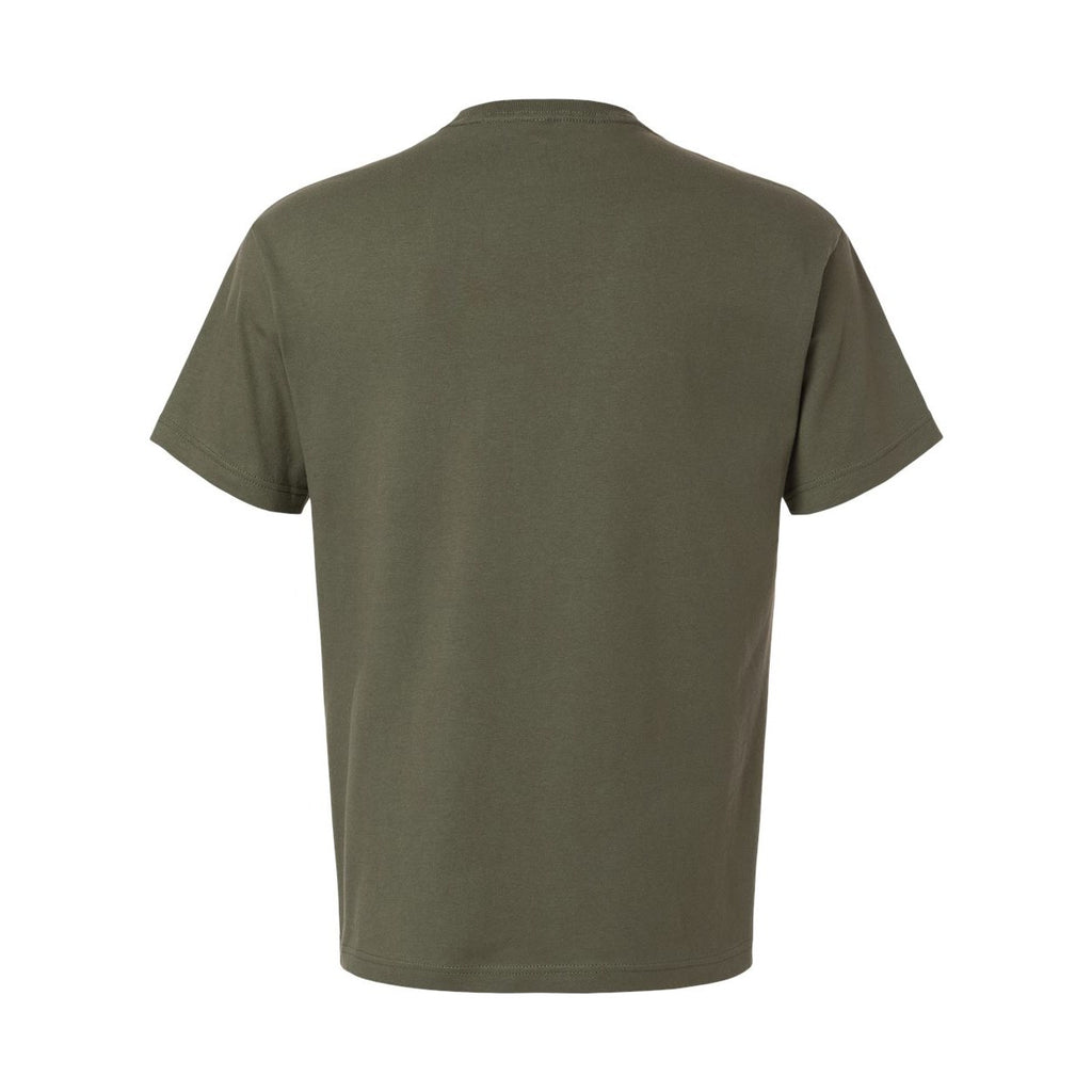 BELLA + CANVAS Unisex 6 oz. Heavyweight Tee - Military Green - Back