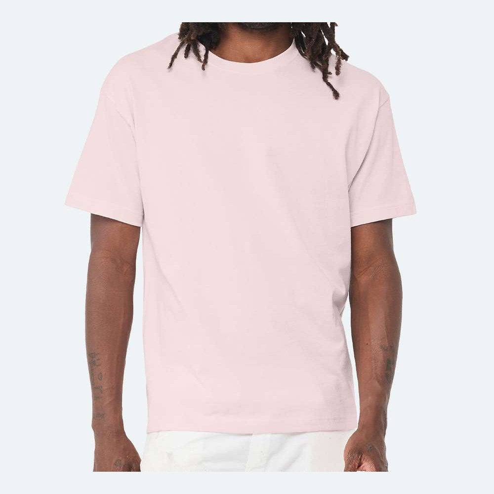BELLA + CANVAS Unisex 6 oz. Heavyweight Tee - Soft Pink - On Model Front
