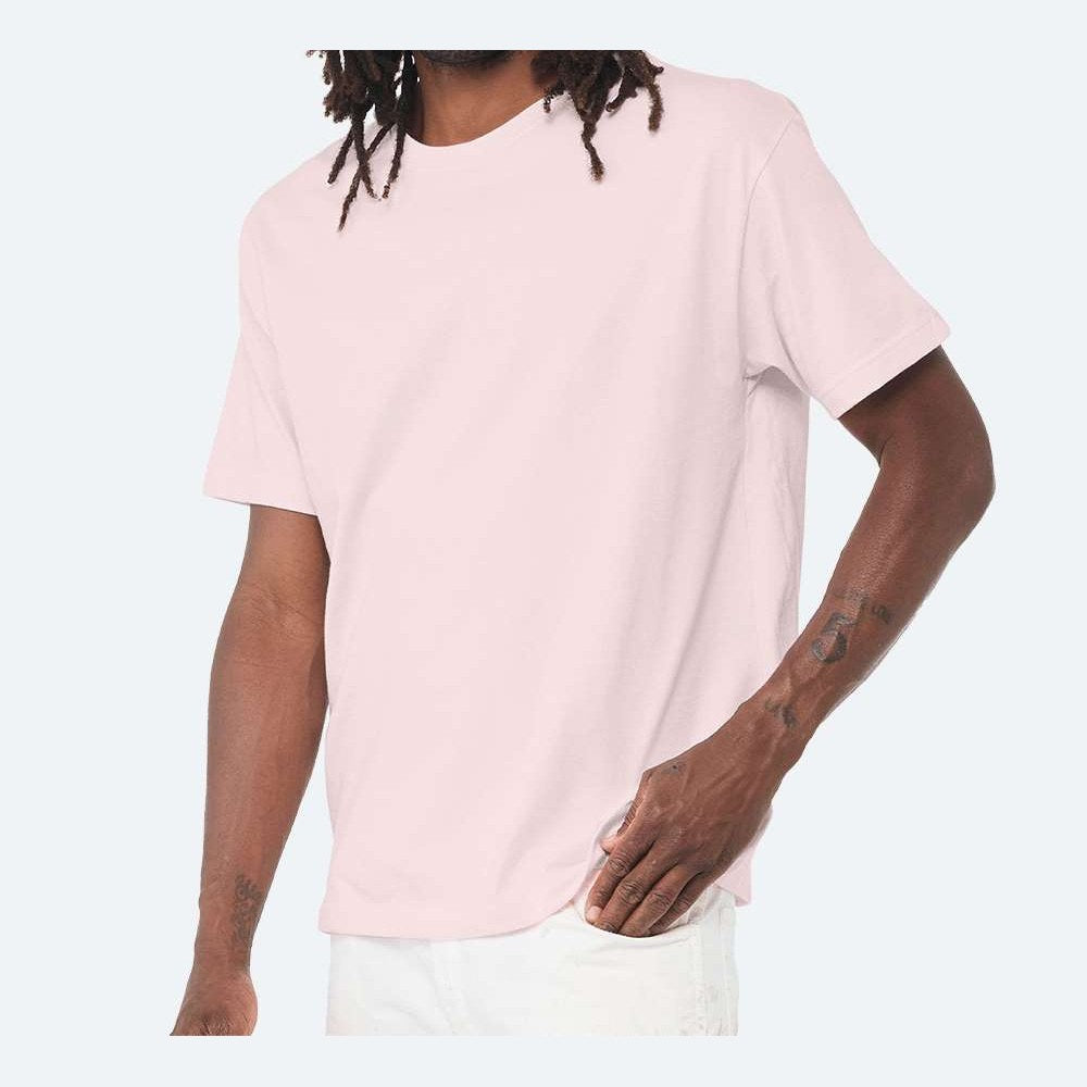BELLA + CANVAS Unisex 6 oz. Heavyweight Tee - Soft Pink - On Model Side