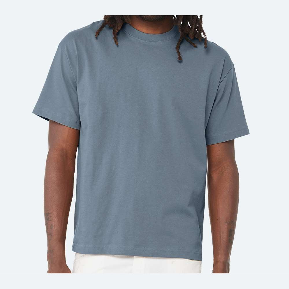 BELLA + CANVAS Unisex 6 oz. Heavyweight Tee - Vintage Denim - On Model Front