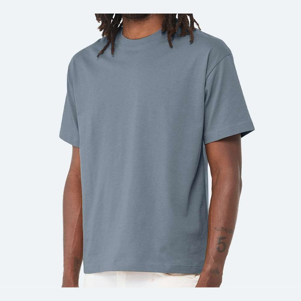 BELLA + CANVAS Unisex 6 oz. Heavyweight Tee - Vintage Denim - On Model Side