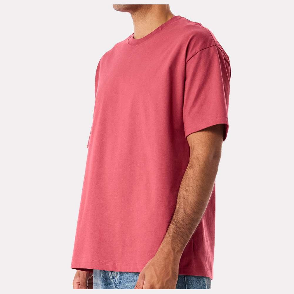 BELLA + CANVAS Unisex 6 oz. Heavyweight Tee - Vintage Red - On Model Side