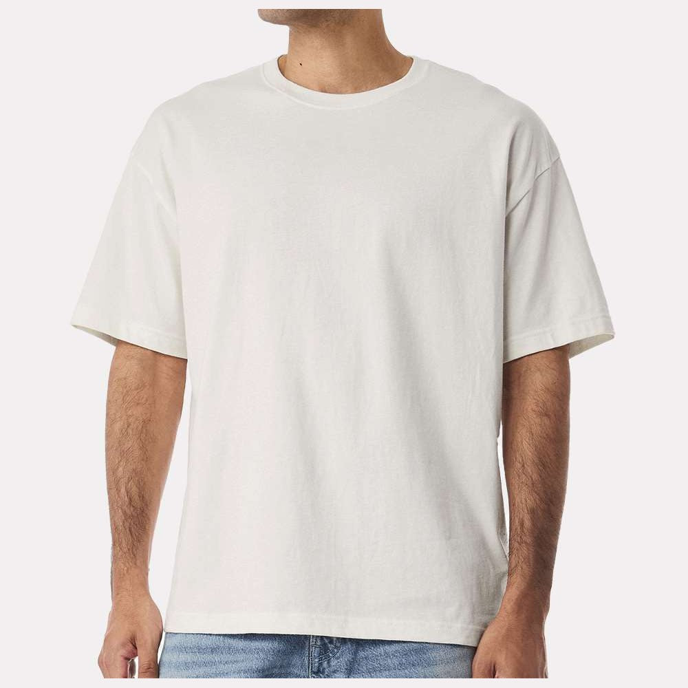 BELLA + CANVAS Unisex 6 oz. Heavyweight Tee - Vintage White - On Model Front