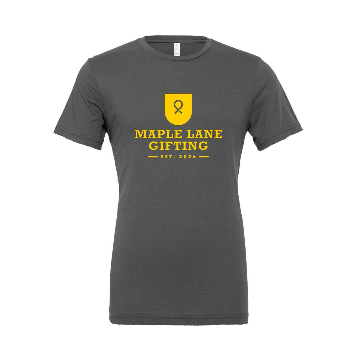 BELLA + CANVAS Unisex Jersey Tee - Asphalt - Front