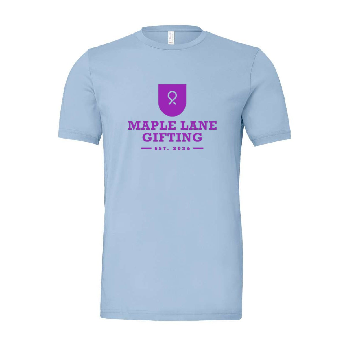 BELLA + CANVAS Unisex Jersey Tee - Baby Blue - Front