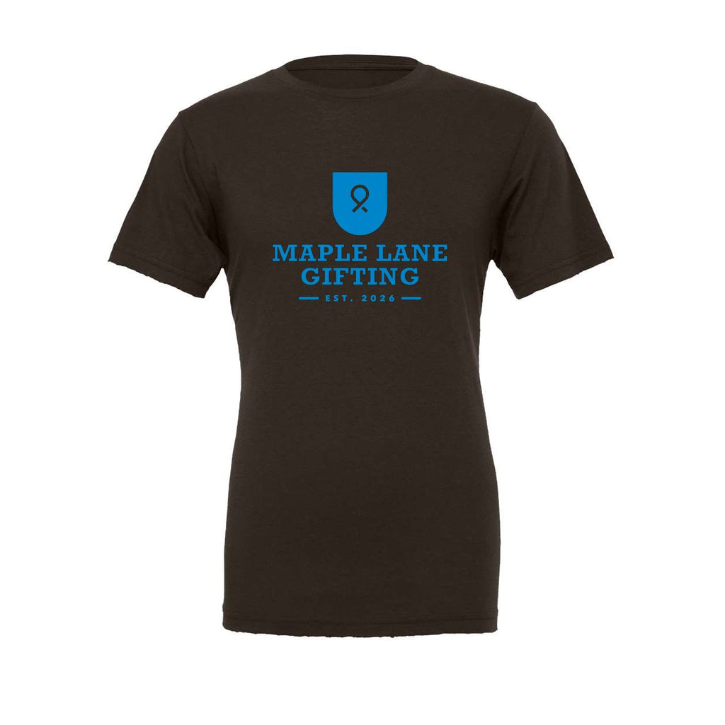 BELLA + CANVAS Unisex Jersey Tee - Brown - Front