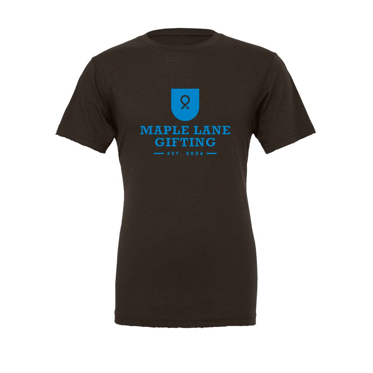 BELLA + CANVAS Unisex Jersey Tee - Brown - Front