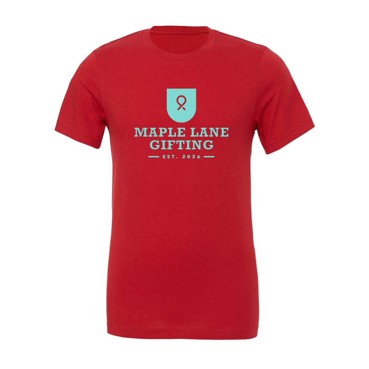BELLA + CANVAS Unisex Jersey Tee - Canvas Red - Front