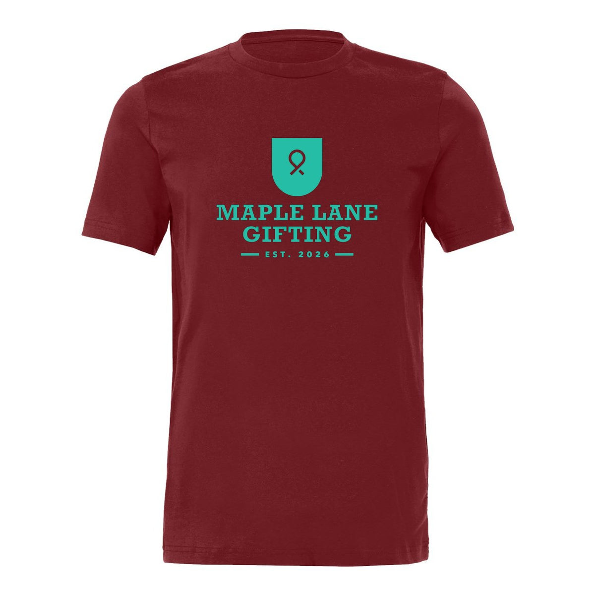 BELLA + CANVAS Unisex Jersey Tee - Cardinal - Front