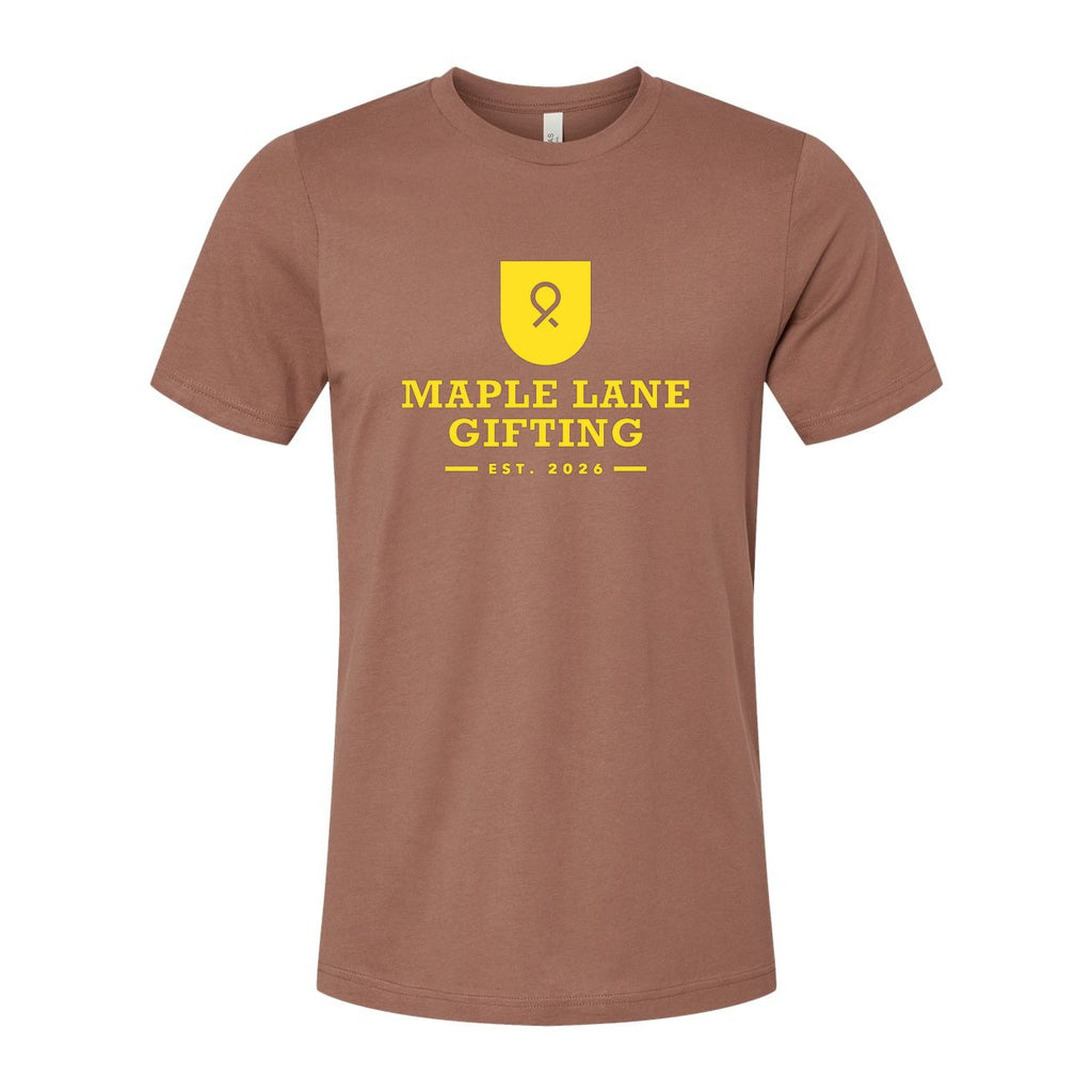 BELLA + CANVAS Unisex Jersey Tee - Chestnut - Front
