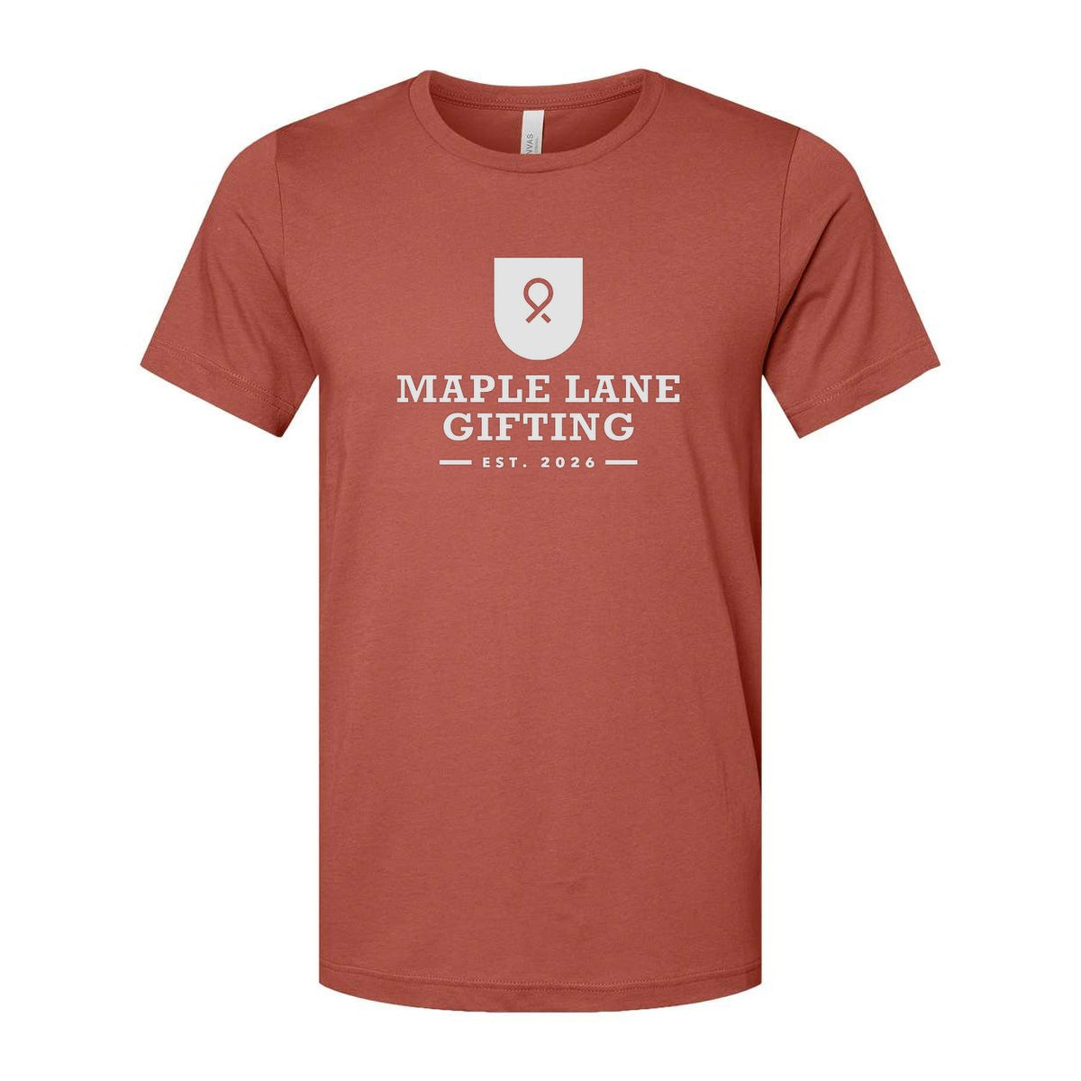 BELLA + CANVAS Unisex Jersey Tee - Clay - Front