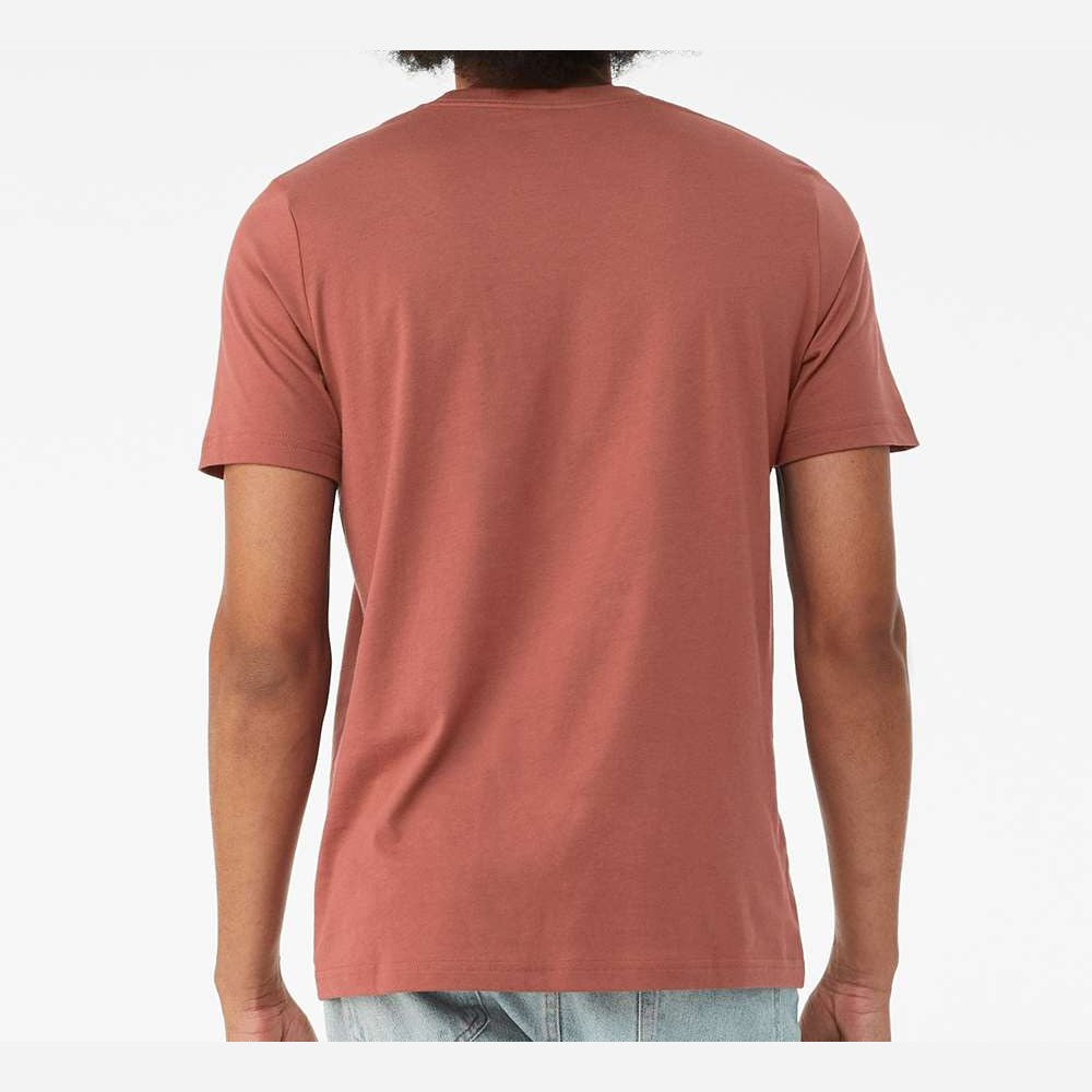BELLA + CANVAS Unisex Jersey Tee - Clay - On Model Back