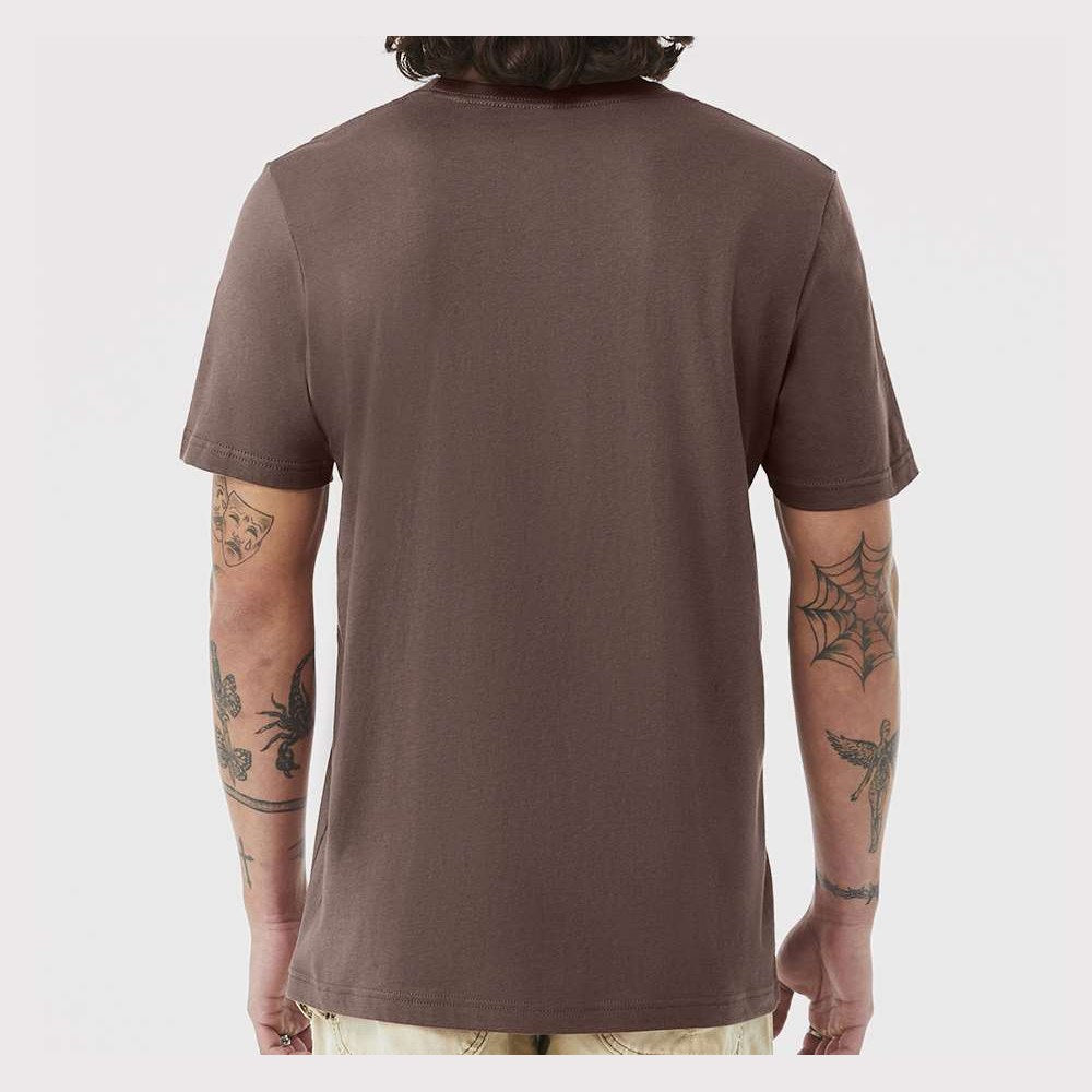 BELLA + CANVAS Unisex Jersey Tee - Cocoa - On Model Back
