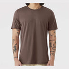 BELLA + CANVAS Unisex Jersey Tee - Cocoa - On Model Front