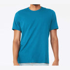 BELLA + CANVAS Unisex Jersey Tee - Electric Blue - On Model Front